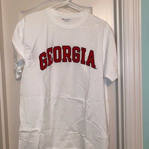 Georgia UGA white T-shirt size L